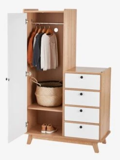 Armoire Vintage Blanc Clair Uni - Vertbaudet 13 Armoire Vintage Blanc Clair Uni - Vertbaudet -Mobilier Bébé Soldes armoire vintage 5