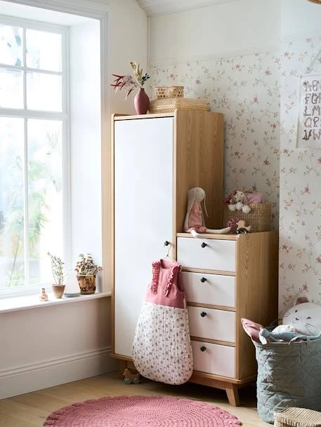 Armoire Vintage Blanc Clair Uni - Vertbaudet 3 Armoire Vintage Blanc Clair Uni - Vertbaudet