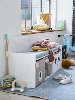 Banquette LIGNE SIRIUS Blanc/gris - Vertbaudet -Mobilier Bébé Soldes banquette ligne sirius 2