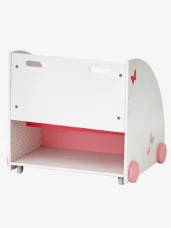 Bibliothèque à Roulettes ENVOLEE Blanc - Vertbaudet -Mobilier Bébé Soldes bibliotheque a roulettes envolee 2