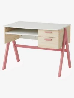 Bureau Enfant Coloriage Rose - Vertbaudet -Mobilier Bébé Soldes bureau enfant coloriage 1