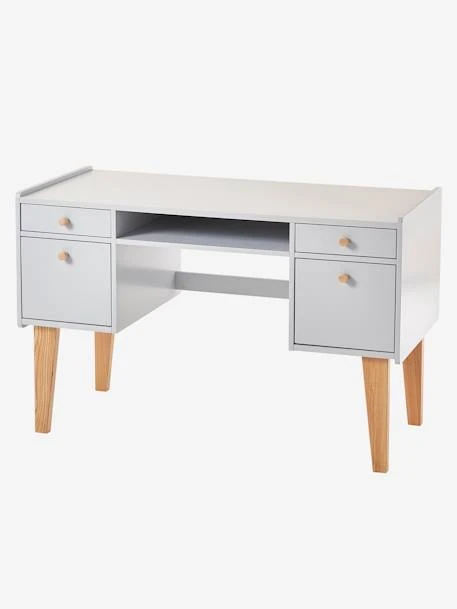 Bureau Enfant LIGNE FJORD Gris/bois - Vertbaudet 4 Bureau Enfant LIGNE FJORD Gris/bois - Vertbaudet – Image 2