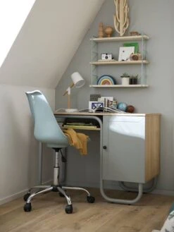 Bureau Enfant Vintage OXFORD Bleu - Vertbaudet -Mobilier Bébé Soldes bureau enfant vintage oxford 5