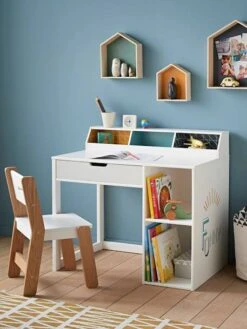 Mobilier Bébé Soldes 7 Bureau Maternelle LIGNE FUNNY Bleu - Vertbaudet