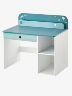Bureau Maternelle ROAAR Blanc Moyen Uni Avec Decor - Vertbaudet -Mobilier Bébé Soldes bureau maternelle roaar 4