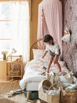 Cadre De Lit LIGNE CONFETTI Blanc/bois - Vertbaudet -Mobilier Bébé Soldes cadre de lit ligne confetti 2