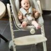Chaise évolutive + Tablette Newborn Evosit CHILDHOME écru - Childhome -Mobilier Bébé Soldes chaise evolutive tablette newborn evosit childhome