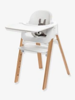 Chaise Haute STOKKE Steps Blanc/naturel - Stokke -Mobilier Bébé Soldes chaise haute stokke steps 2