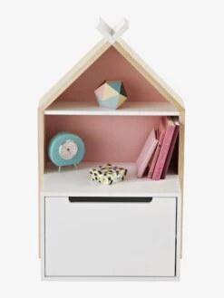 Chevet Enfant Fond Réversible Bleu Ou Rose LIGNE TIPILI Blanc - Vertbaudet -Mobilier Bébé Soldes chevet enfant fond reversible bleu ou rose ligne tipili 2