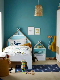 Chevet Enfant Fond Réversible Bleu Ou Rose LIGNE TIPILI Blanc - Vertbaudet -Mobilier Bébé Soldes chevet enfant fond reversible bleu ou rose ligne tipili 3