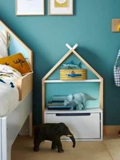 Chevet Enfant Fond Réversible Bleu Ou Rose LIGNE TIPILI Blanc - Vertbaudet -Mobilier Bébé Soldes chevet enfant fond reversible bleu ou rose ligne tipili 4