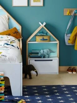 Chevet Enfant Fond Réversible Bleu Ou Rose LIGNE TIPILI Blanc - Vertbaudet -Mobilier Bébé Soldes chevet enfant fond reversible bleu ou rose ligne tipili 5