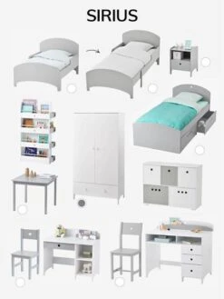 Chevet LIGNE SIRIUS Blanc - Vertbaudet -Mobilier Bébé Soldes chevet ligne sirius 5