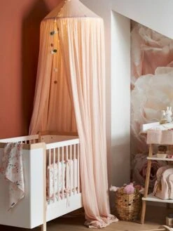 Mobilier Bébé Soldes 13 Ciel De Lit En Gaze De Coton EAU DE ROSE Rose - Vertbaudet