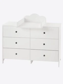 Commode 6 Tiroirs LIGNE SIRIUS Blanc Clair Uni - Vertbaudet 10 Commode 6 Tiroirs LIGNE SIRIUS Blanc Clair Uni - Vertbaudet -Mobilier Bébé Soldes commode 6 tiroirs ligne sirius 2
