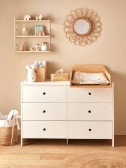 Commode 6 Tiroirs LIGNE SIRIUS Blanc Clair Uni - Vertbaudet 13 Commode 6 Tiroirs LIGNE SIRIUS Blanc Clair Uni - Vertbaudet -Mobilier Bébé Soldes commode 6 tiroirs ligne sirius 5