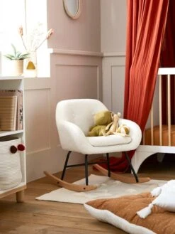 Mobilier Bébé Soldes 17 Fauteuil à Bascule Enfant écru - Vertbaudet