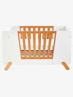 Lit Bébé Avec Barrière Amovible + Rangement Bibliothèque LIGNE PIROUETTE Blanc - Vertbaudet -Mobilier Bébé Soldes lit bebe avec barriere amovible rangement bibliotheque ligne pirouette 5