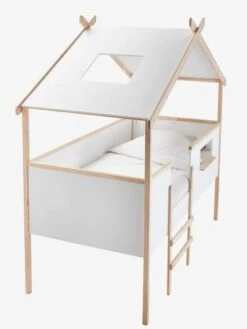 Lit Cabane Enfant Robinson Blanc - Vertbaudet -Mobilier Bébé Soldes lit cabane enfant robinson 3