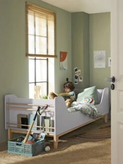 Lit Enfant Avec Rangements Livres Ligne FJORD Gris/bois - Vertbaudet -Mobilier Bébé Soldes lit enfant avec rangements livres ligne fjord 2