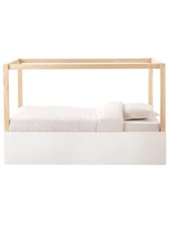 Lit Enfant Mi-hauteur Réversible ZIG-ZAG Blanc - Vertbaudet -Mobilier Bébé Soldes lit enfant mi hauteur reversible zig zag 5