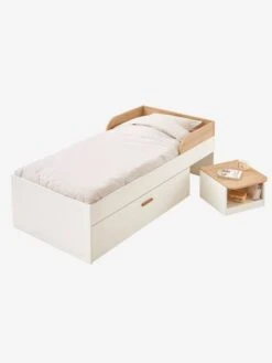 Lit Enfant Multi Rangements HAPPY Blanc - Vertbaudet -Mobilier Bébé Soldes lit enfant multi rangements happy 2