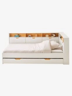 Lit Enfant Multi Rangements TRÉSOR Blanc - Vertbaudet 11 Lit Enfant Multi Rangements TRÉSOR Blanc - Vertbaudet -Mobilier Bébé Soldes lit enfant multi rangements tresor 3