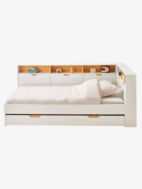 Lit Enfant Multi Rangements TRÉSOR Blanc - Vertbaudet 6 Lit Enfant Multi Rangements TRÉSOR Blanc - Vertbaudet – Image 4