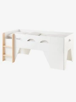 Lit Toboggan Zioup Blanc - Vertbaudet -Mobilier Bébé Soldes lit toboggan zioup 1