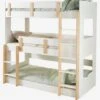 Lits Superposés 3 Niveaux LIGNE EVEREST Blanc/bois - Vertbaudet 2 Lits Superposés 3 Niveaux LIGNE EVEREST Blanc/bois - Vertbaudet -Mobilier Bébé Soldes lits superposes 3 niveaux ligne everest
