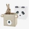 Lot De 2 Bacs En Tissu Panda Koala Beige - Vertbaudet -Mobilier Bébé Soldes lot de 2 bacs en tissu panda koala