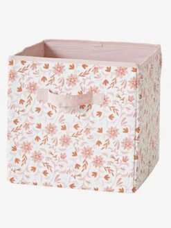 Lot De 3 Bacs De Rangement FLEURETTES Rose - Vertbaudet -Mobilier Bébé Soldes lot de 3 bacs de rangement fleurettes 3