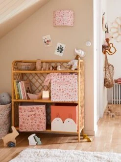 Lot De 3 Bacs De Rangement FLEURETTES Rose - Vertbaudet -Mobilier Bébé Soldes lot de 3 bacs de rangement fleurettes 4