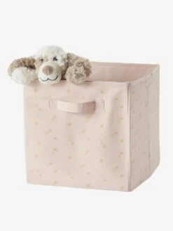 Lot De 3 Bacs De Rangement Lovely Rose Poudré Imprimé - Vertbaudet -Mobilier Bébé Soldes lot de 3 bacs de rangement lovely 3