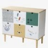Meuble 6 Bacs Jungle Blanc - Vertbaudet -Mobilier Bébé Soldes meuble 6 bacs jungle
