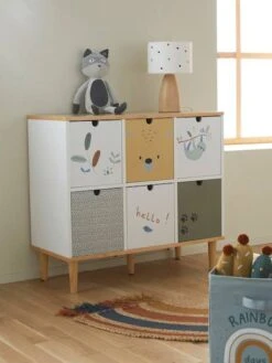 Meuble 6 Bacs Jungle Blanc - Vertbaudet 10 Meuble 6 Bacs Jungle Blanc - Vertbaudet -Mobilier Bébé Soldes meuble 6 bacs jungle 2