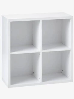 Meuble De Rangement 4 Cases Blanc - Vertbaudet -Mobilier Bébé Soldes meuble de rangement 4 cases 2