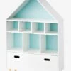 Meuble De Rangement 9 Cases Maison Blanc/bleu - Vertbaudet 1 Meuble De Rangement 9 Cases Maison Blanc/bleu - Vertbaudet -Mobilier Bébé Soldes meuble de rangement 9 cases maison