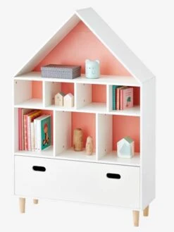 Meuble De Rangement 9 Cases Maison Blanc/bleu - Vertbaudet 11 Meuble De Rangement 9 Cases Maison Blanc/bleu - Vertbaudet -Mobilier Bébé Soldes meuble de rangement 9 cases maison 3