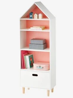 Meuble De Rangement "maison" 5 Cases Blanc - Vertbaudet -Mobilier Bébé Soldes meuble de rangement maison 5 cases 3