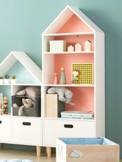 Meuble De Rangement "maison" 5 Cases Blanc - Vertbaudet -Mobilier Bébé Soldes meuble de rangement maison 5 cases 5