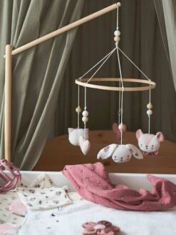 Mobilier Bébé Soldes 25 Mobile Musical GRENIER Rose - Vertbaudet