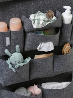 Organisateur à Suspendre Vertbaudet Pour Lit De Bébé Gris Chiné - Vertbaudet -Mobilier Bébé Soldes organisateur a suspendre vertbaudet pour lit de bebe 3