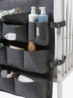 Organisateur à Suspendre Vertbaudet Pour Lit De Bébé Gris Chiné - Vertbaudet -Mobilier Bébé Soldes organisateur a suspendre vertbaudet pour lit de bebe 5