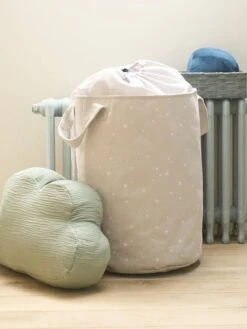 Panier à Linge Personnalisable Gris - Vertbaudet -Mobilier Bébé Soldes panier a linge personnalisable 4