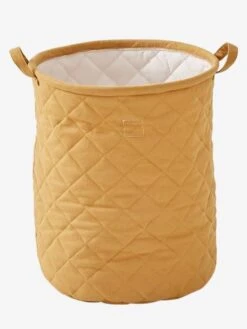 Panier Matelassé Guimauve Jaune Moutarde - Vertbaudet -Mobilier Bébé Soldes panier matelasse guimauve 1