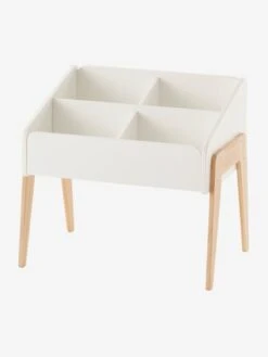Rangement Livres LIGNE RETRO Blanc Clair Uni - Vertbaudet -Mobilier Bébé Soldes rangement livres ligne retro 1