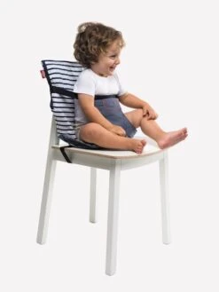 Rehausseur BABYTOLOVE Chaise Nomade Blanc / Marine - Baby To Love -Mobilier Bébé Soldes rehausseur babytolove chaise nomade 3