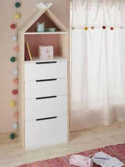 Semainier Fond Réversible Bleu Ou Rose LIGNE TIPILI Bleu Clair - Vertbaudet -Mobilier Bébé Soldes semainier fond reversible bleu ou rose ligne tipili 4