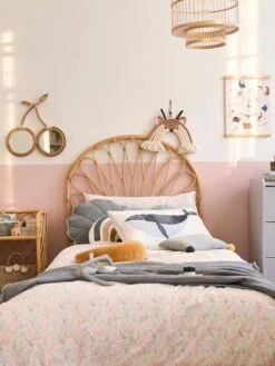 Tête De Lit Rotin Enfant Fleur Naturel - Vertbaudet -Mobilier Bébé Soldes tete de lit rotin enfant fleur 5
